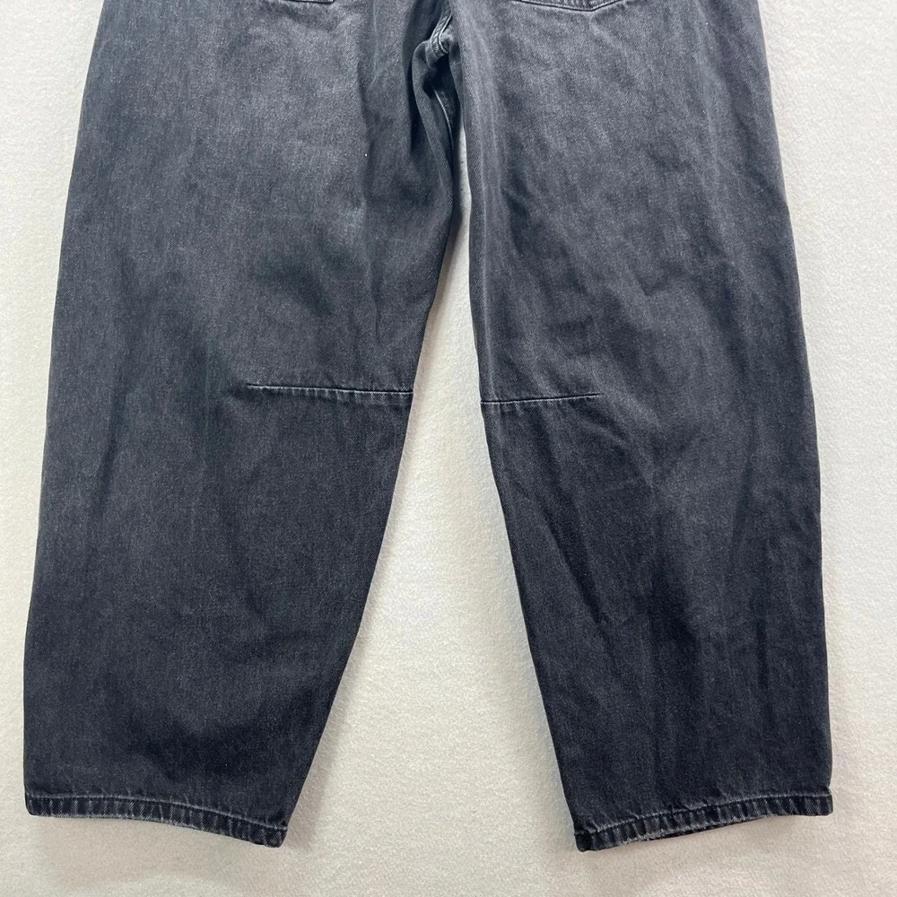 BDG Urban Outfitters Barrel Jeans Womens 31W Black High Rise Tapered Denim Pants